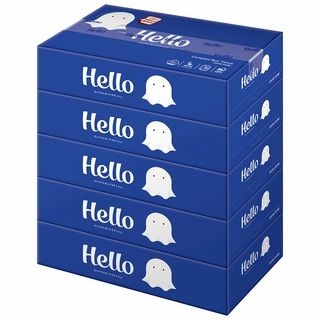 ハローコンパクトボックスティシュ 〈5個パック〉 150W×5