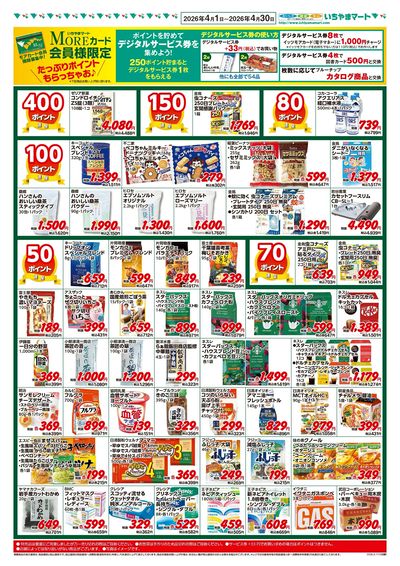 ポイントセール4月号 表