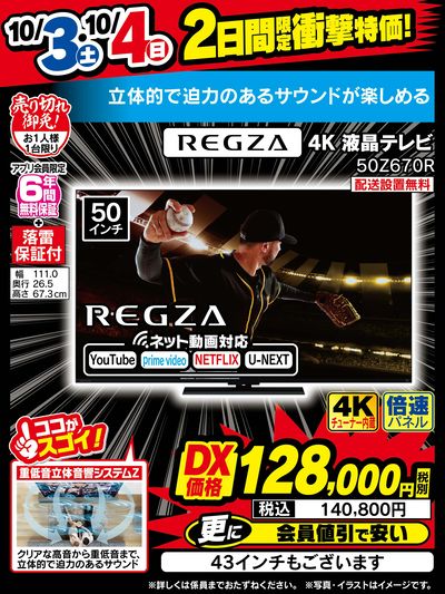 【2日間限定】衝撃特価!