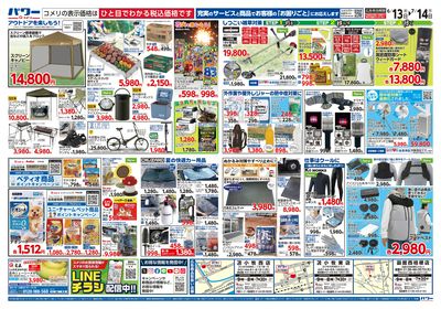 コメリパワー 6/13号 家計応援祭  ウラ