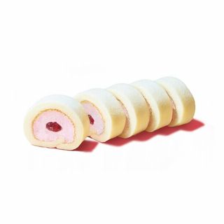 もっちりクリームロール(いちごソース入り)