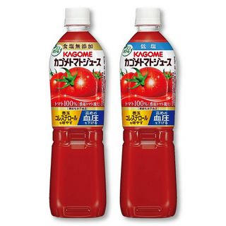 トマトジュース(食塩無添加・低塩、各720ml)