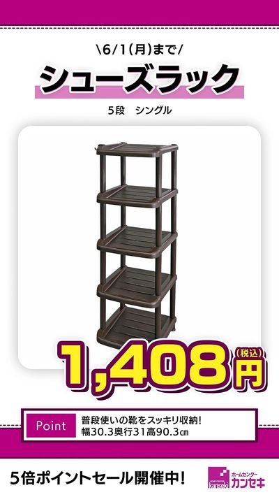 普段使いの靴をスッキリ収納!