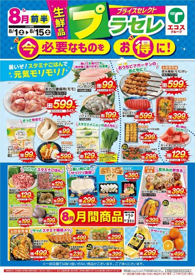 8月前半 プラセレ