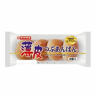 山崎製パン 薄皮つぶあんぱん 4個入