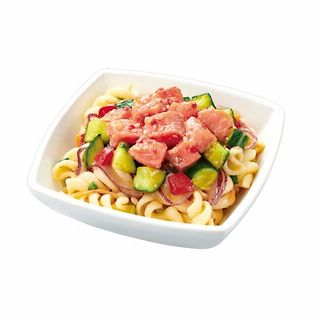 サーモンポキ 彩り野菜&パスタ