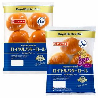 ロイヤルバターロール(6コ入)/ロイヤルバターロールレーズン(5コ入)