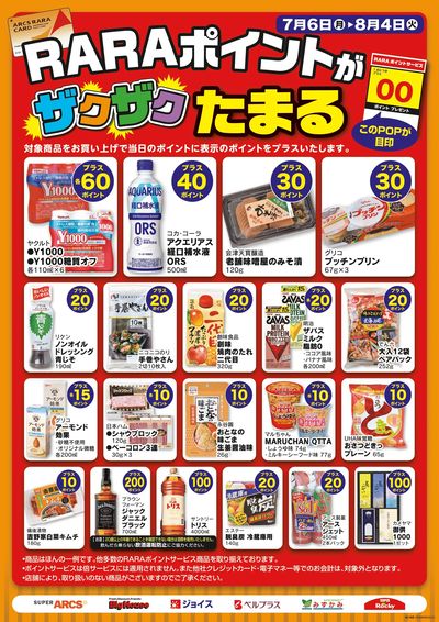 7月度RARAポイント