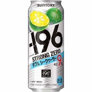 サントリー -196ストロングゼロ ダブルシークワーサー 500ml缶 (イチキューロク)