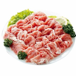 国産 豚モモ切り落とし 100g当り