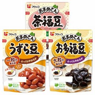 おまめさん(茶福豆/うずら豆/お多福豆)