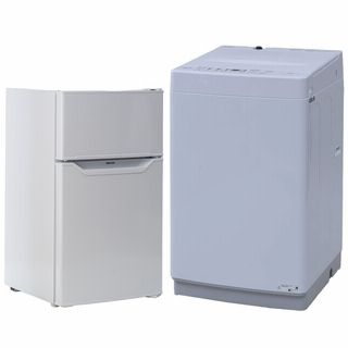 【設置なし】86L冷蔵庫+6kg洗濯機 ホワイト