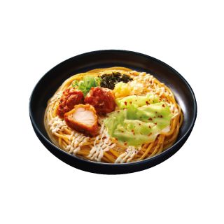 大盛 から揚げとにんにく背脂醤油マヨパスタ2