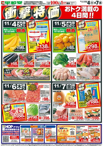 11/4(火)~衝撃特価【表面】