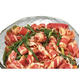 アメリカ産牛バラ味付焼肉用(にんにくの芽入り)(解凍)