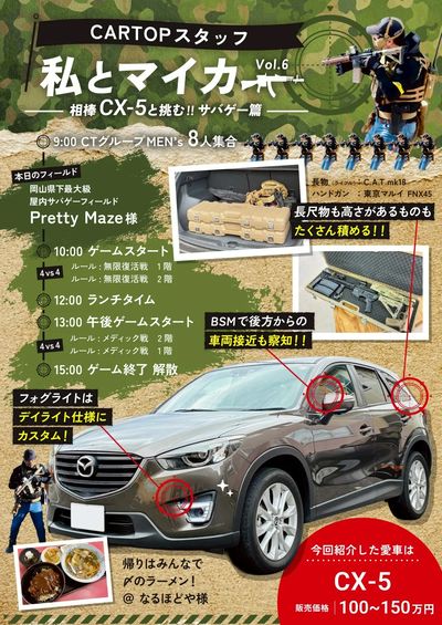 2月1日配信 CX-5とサバゲー参戦!!