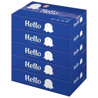 ハローコンパクトボックスティシュ〈5個パック〉150W×5