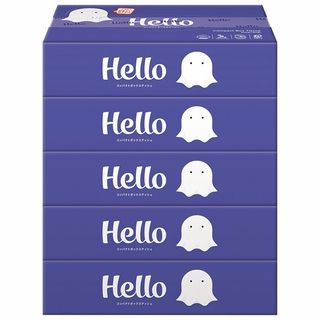 ハローコンパクトボックスティシュ 150W×5個パック
