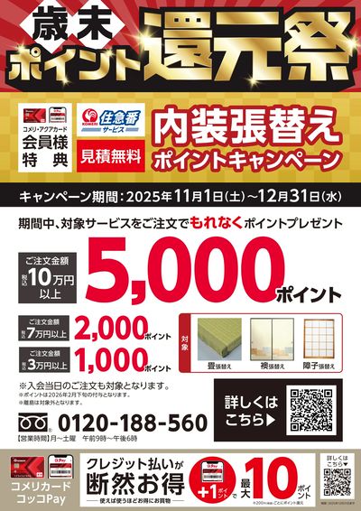 内装張替えポイントキャンペーン