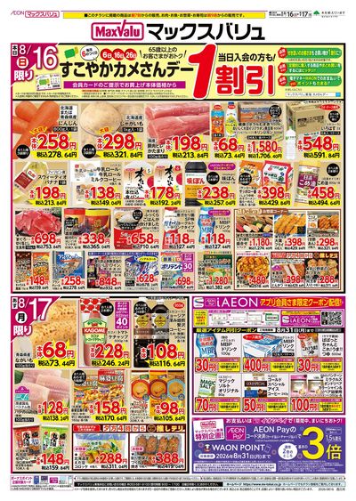 8/16号 カメさんデー/火水曜市:オモテ