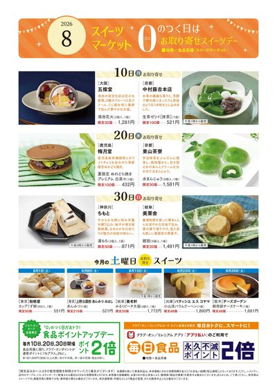 スイーツマーケット8月号(秋田)