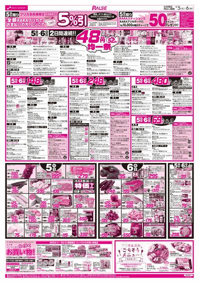 8/5-8  48円均一祭/青果の日/お肉の日