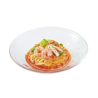 トマト海鮮野菜涼風麺 レモンジュレ添え