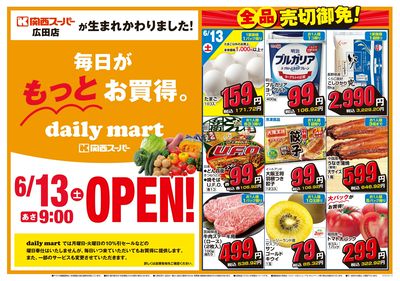 dailymart広田店OPEN① 6/13~6/15
