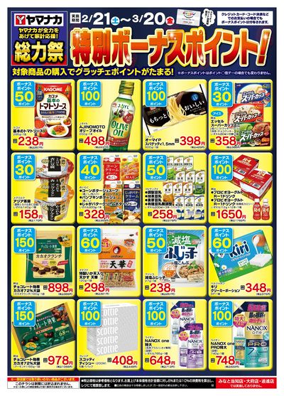 2/21-3/20 特別ボーナスポイント