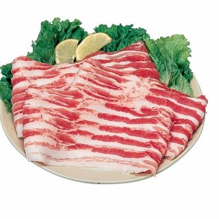 国産 豚バラスライス 100g当り