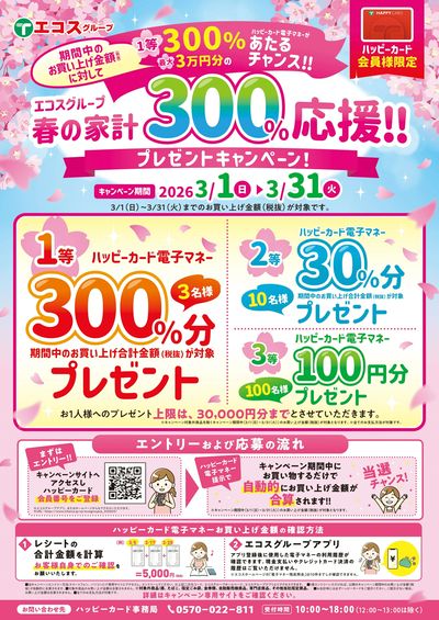 春の家計プレゼントキャンペーン