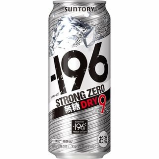 サントリー -196 ストロングゼロ 無糖ドライ 500ml缶 (イチキューロク)