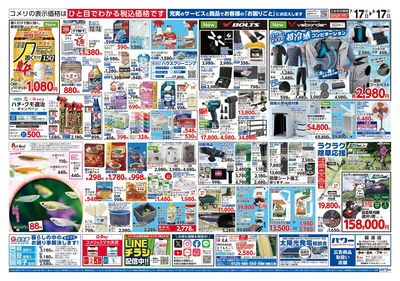 コメリパワー 7/17号 夏本番を楽しもう! ウラ