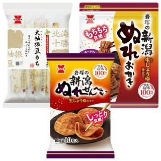 大袖振豆もち/新潟ぬれせんべい/新潟ぬれおかき