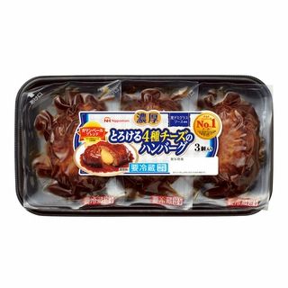 日本ハム とろける4種チーズのハンバーグ 3個入