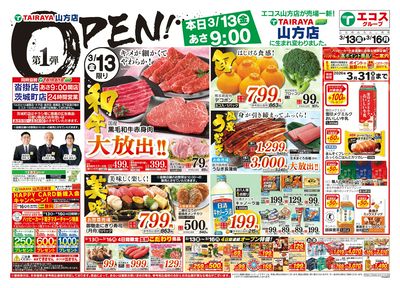 3月13日号山方店オープン1弾:おもて