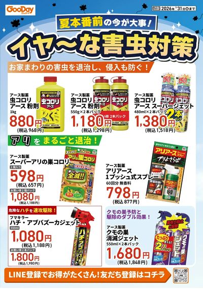 夏本番前の今が大事!イヤ~な害虫対策チラシ3
