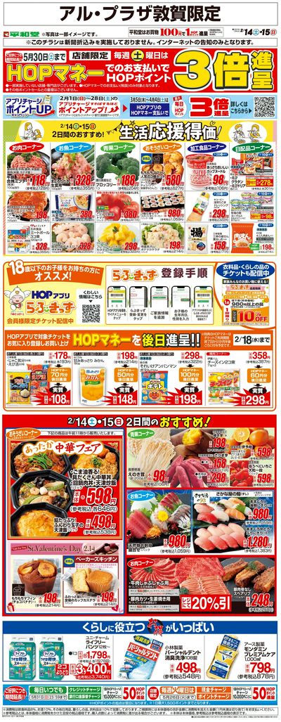 WEB限定 2/14(土)~生活応援得価2日間のおすすめ