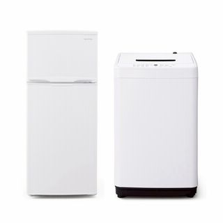 【軒先渡し】家電2点セット(冷凍冷蔵庫 118L+全自動洗濯機 5.0kg)