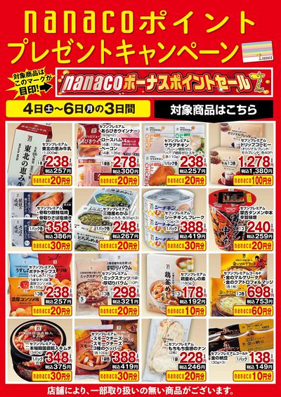 nanacoボーナスポイントプレゼントキャンペーン