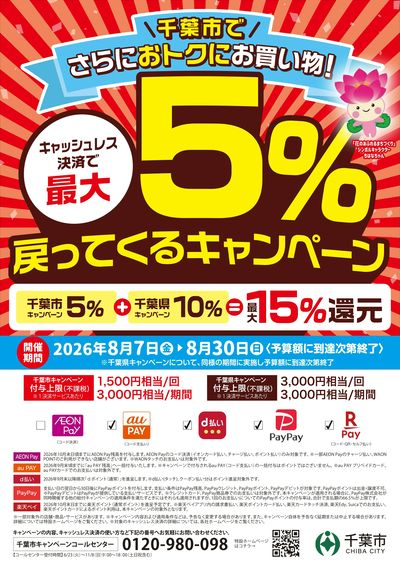 千葉市限定キャッシュレスキャンペーン