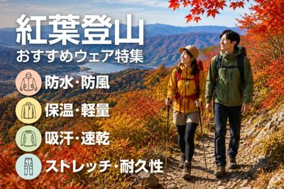 【紅葉登山 おすすめウェア特集】