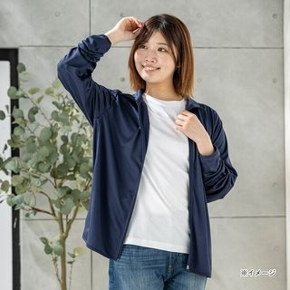 UVカットスタンドジャケット L ネイビー
