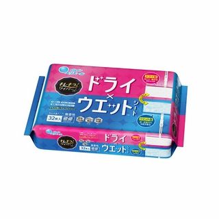キレキラ! ワイパー ドライ×ウエットシート 32枚 (16枚×2P)