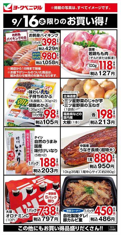 9/16限りのお買い得!