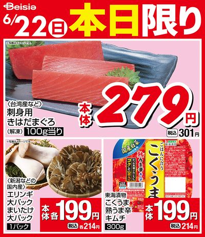 6/22限りのお買い得!