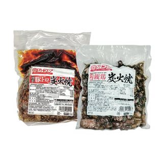 JFDA 国産(親鶏・豚トロ)炭火焼 各500g
