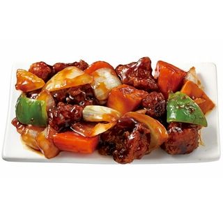 黒酢あんの酢豚