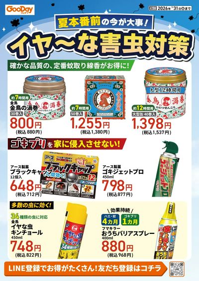 夏本番前の今が大事!イヤ~な害虫対策チラシ2