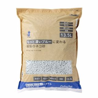 猫砂 Pet'sOne もっと濃いブルーに変わる紙製のネコ砂 13.5L